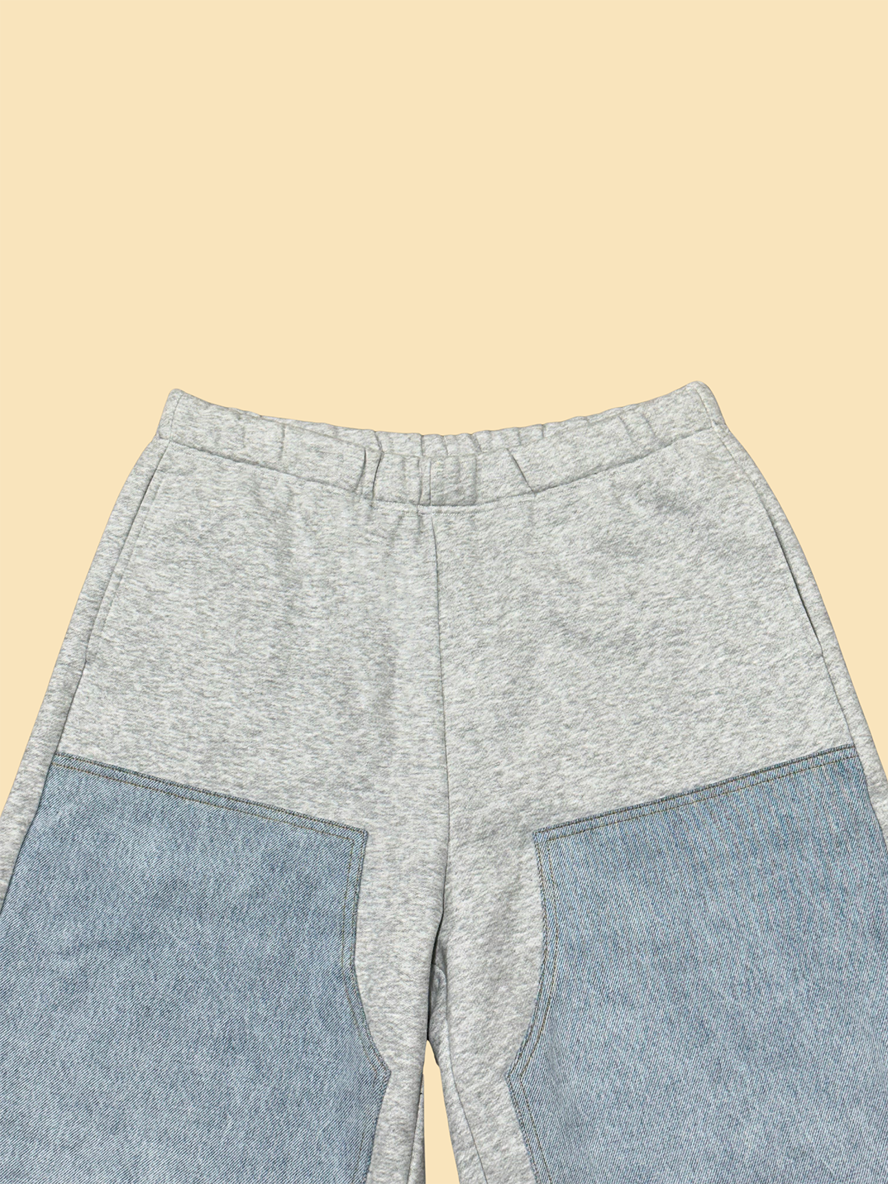 Denim Double Knee Sweatpants