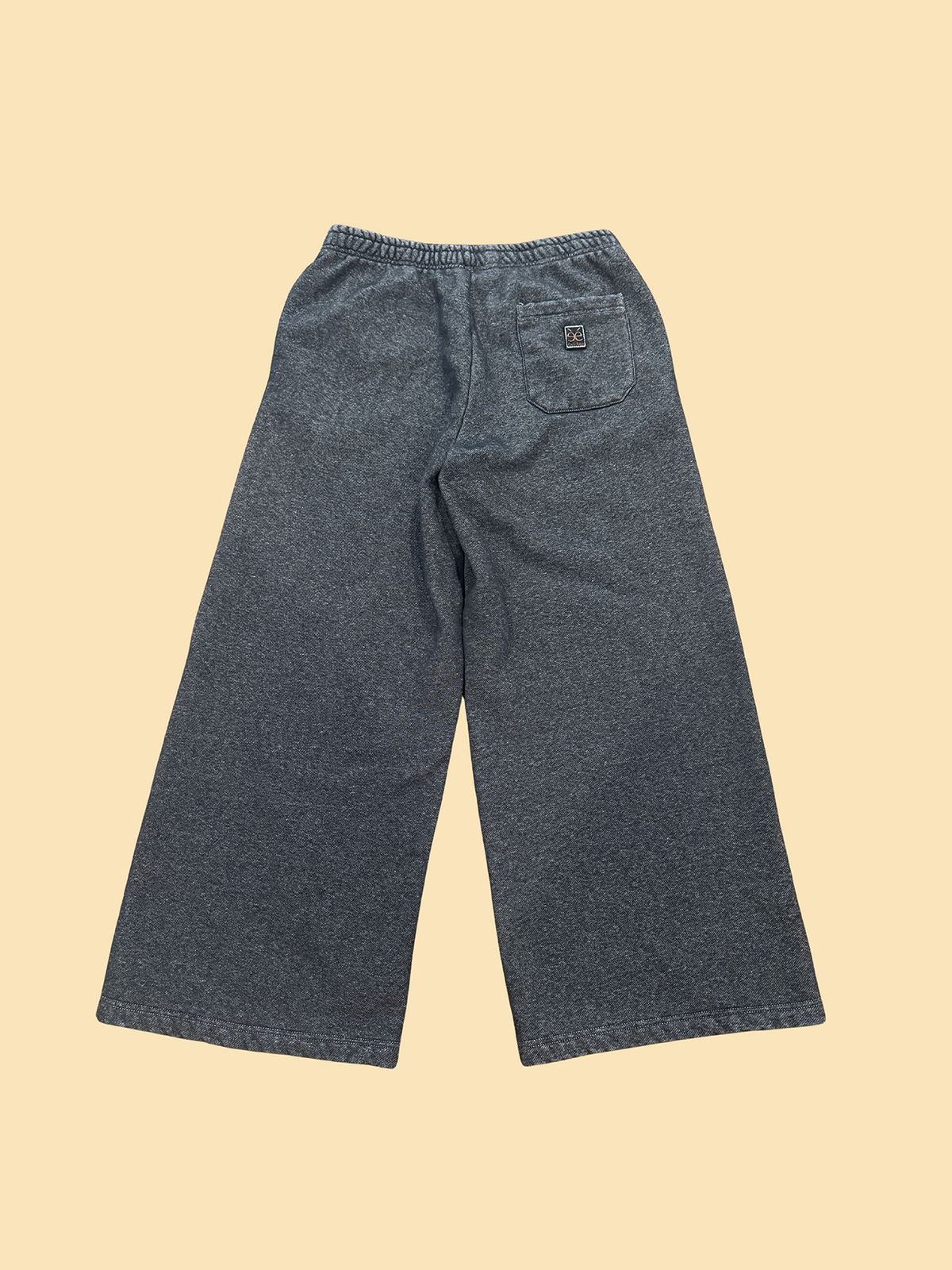 Denim Double Knee Sweatpants Charcoal
