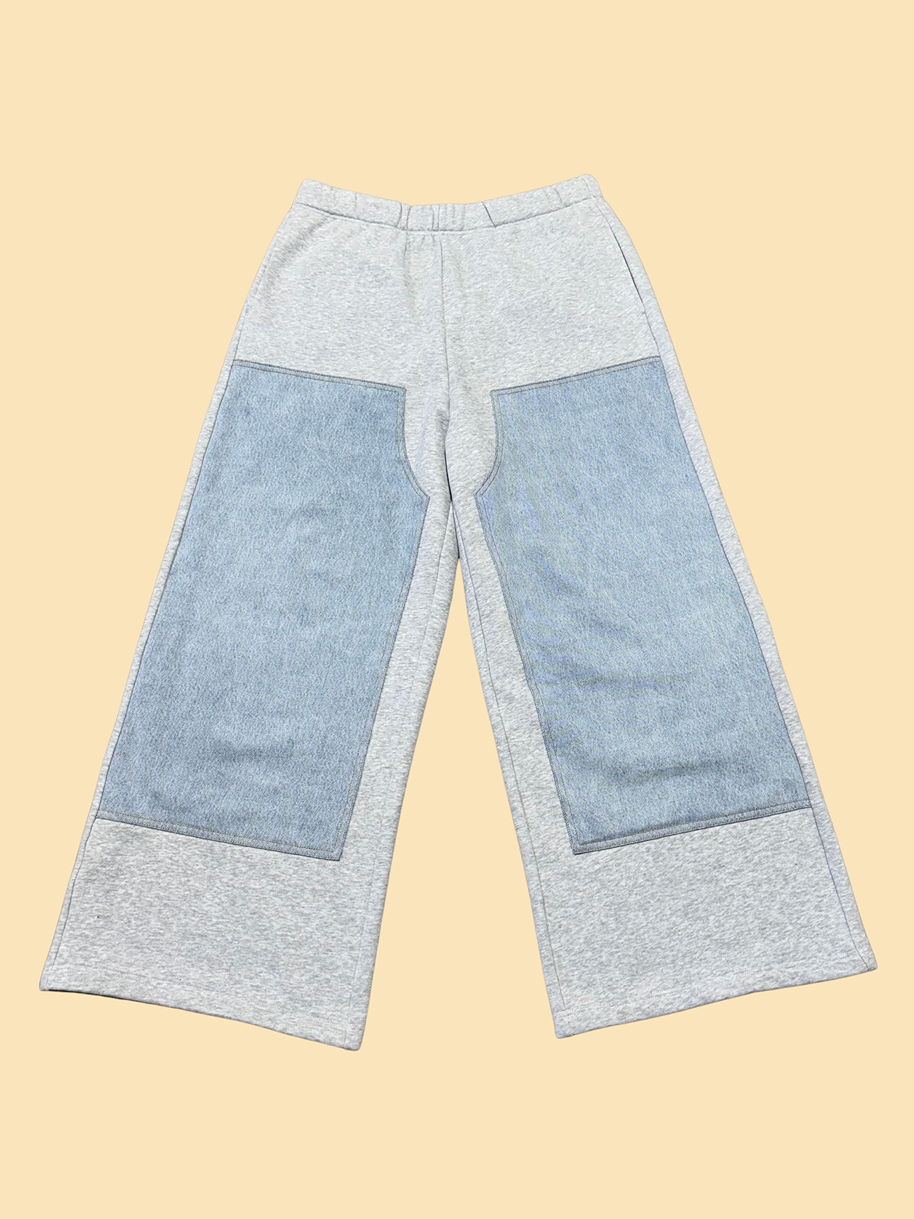 Denim Double Knee Sweatpants